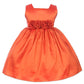 Sweet Kids Baby-Girls Slvless Dress Flw Waistband 12M Med Orange (Sk B3047)