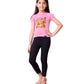 LIBRA TAURUS 100% Soft Pure Cotton Regular Fit Girls Printed Combo Tshirt & Pant Set | Kids Girls Night Wear Set | TShirt Pajam