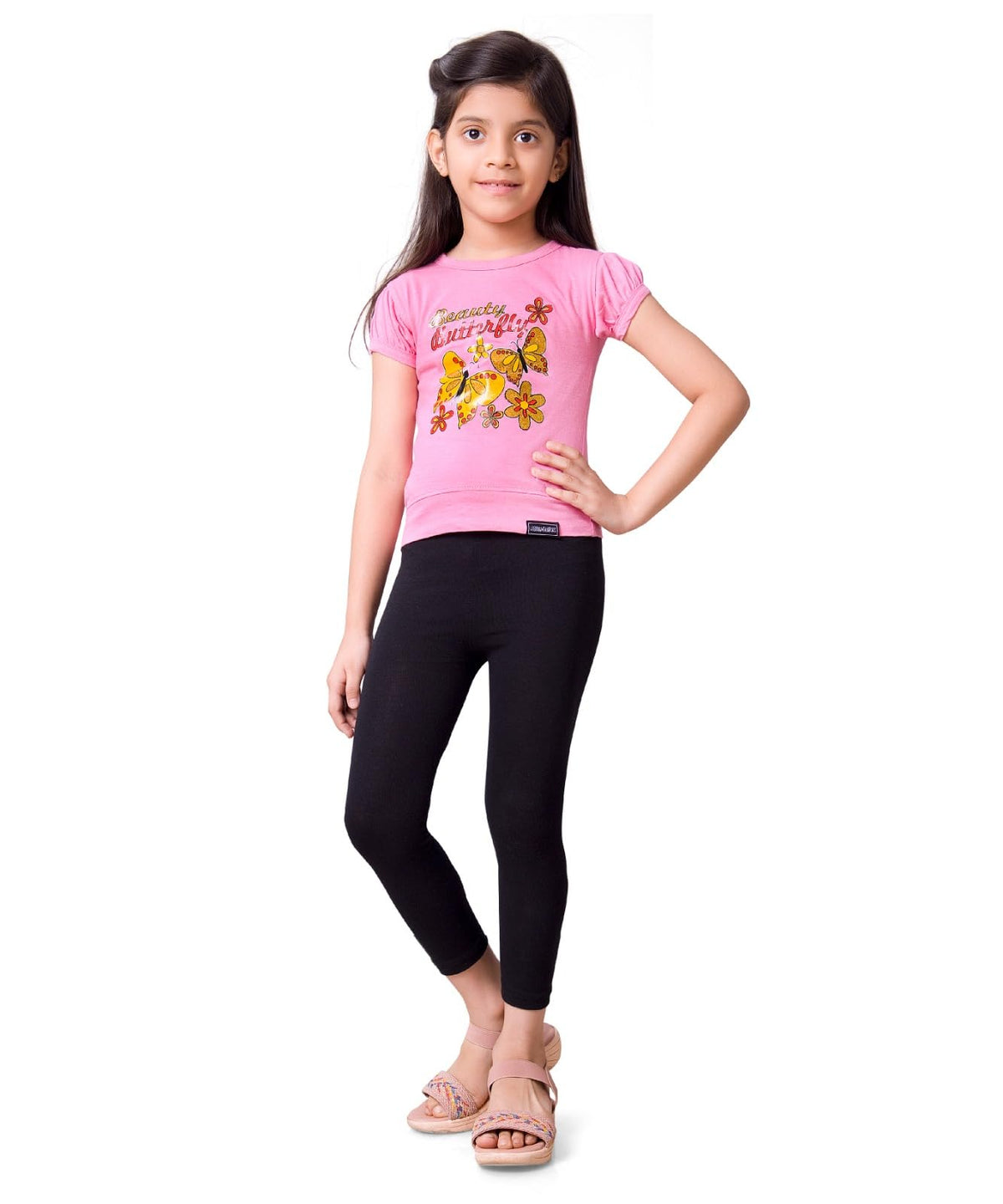 LIBRA TAURUS 100% Soft Pure Cotton Regular Fit Girls Printed Combo Tshirt & Pant Set | Kids Girls Night Wear Set | TShirt Pajam