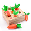 Montessori Toys for 1 Year Old, Carrots Harvest Wooden Baby Toys for 6-12 Months Educational Shape Sorting Matching Toys for Tod