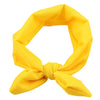 Koolgil Baby Girl'S Cute Toddler Bow Headbands Bowknot Rabbit Hairband Headwear For Daily Life Travel Photography (Yellow)