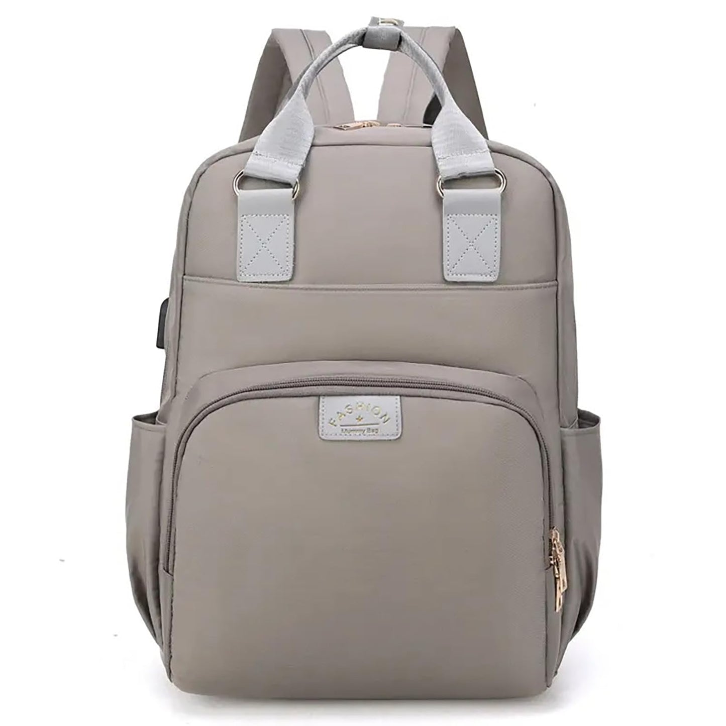 House Of Quirk Baby Diaper Bag Maternity Backpack With Usb Charging Port Easy To Travel Unisex (Grey)