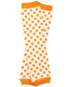 Judanzy Christmas And Halloween Baby And Toddler Leg Warmers For Girls And Boys (Newborn, White With Orange Dots)