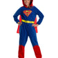 Rubie'S Girl'S Dc Superheroes Superman One-Piece Costume Jumpsuit, Large