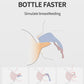 Glass Baby Bottles, Anti Colic Breastfeeding Bottle With Natural Response Nipple For Newborn Preemie 0+ Month, Bpa Free, Wide Ne
