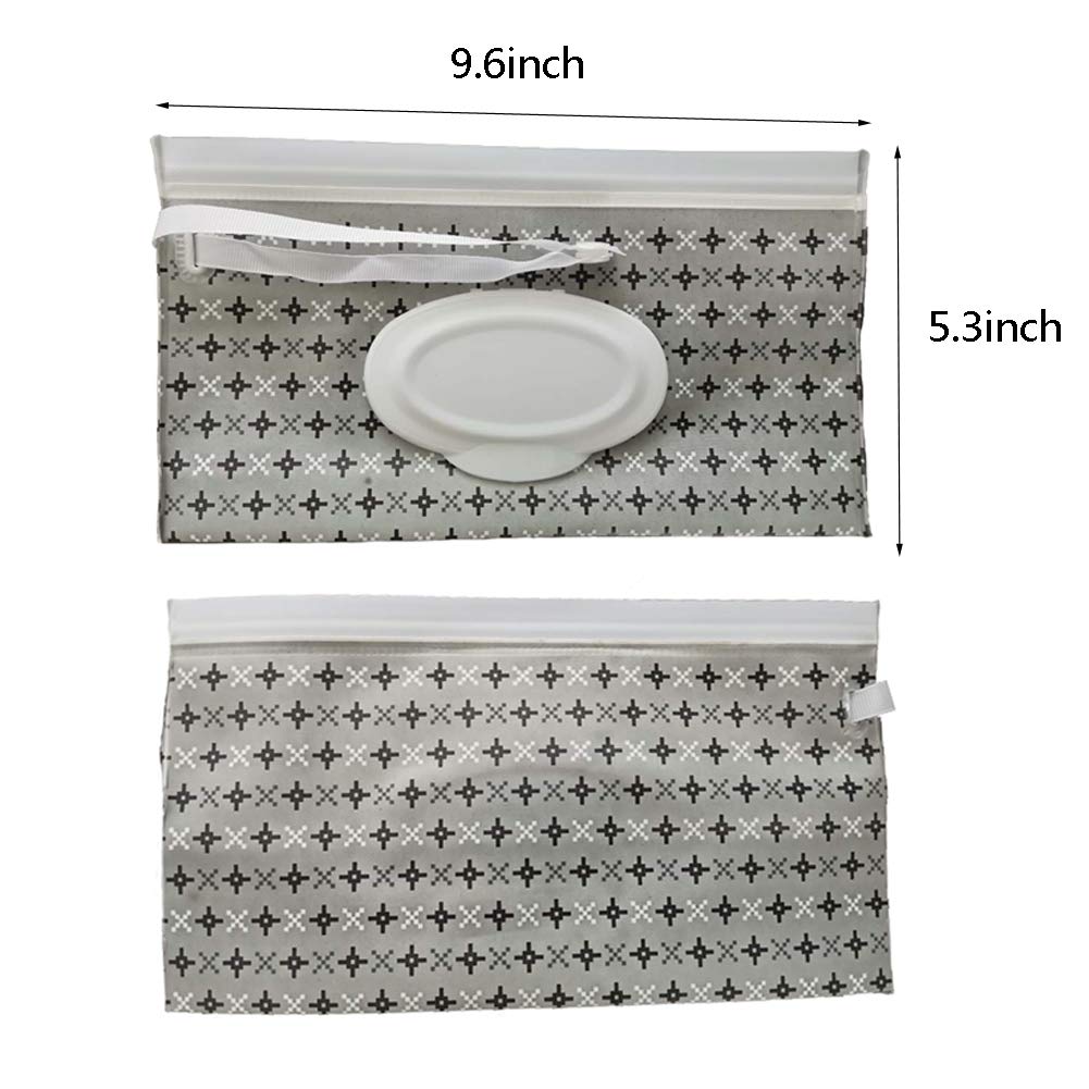 Reusable Eco Friendly Durable Portable Wet Wipe Pouch,Travel Wipes Dispenser Travel Wipes Bag Wipe Pouches Baby Wet Wipe Cases S
