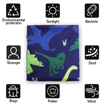 Baby Car Seat Cover, Multi- Use Nursing Cover For Breastfeeding, Carseat Cover Boys, Dinosaur Baby Shower Stuff For Newborn, Sof
