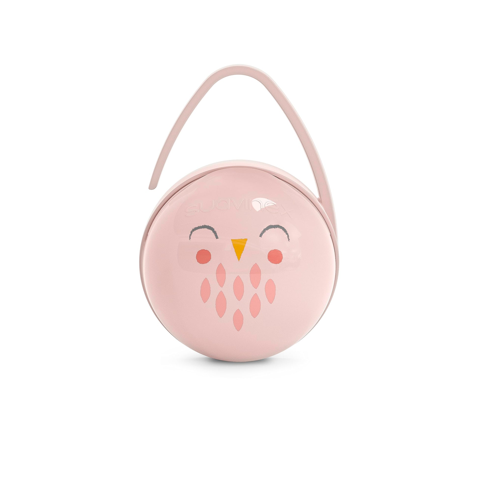 Suavinex Bonhomia 2 In 1 Duo Baby Pacifier Case, Pacifier Holder, Holds 2 Baby Pacifiers, Baby Accessories, (Pink)