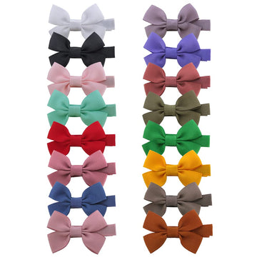 Cute Hair Clips for Baby Toddler Girls Tiny Hair Bow Alligator Clips in Fringe Bangs Hair Barrettes Accessories (Ambrosia 16 PCS