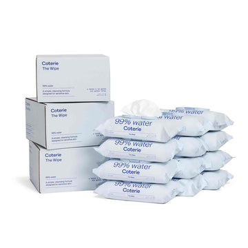 Coterie Baby Wipes, 12 Pack, 672 Count, Unscented Wipes, 99% Purified Water, Plastic-Free & Plant Derived Fibers, Fragrance Free