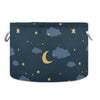 Alaza Night Sky With Moon Stars And Cloud Storage Basket Gift Baskets Large Collapsible Laundry Hamper With Handle, 20X20X14 In,