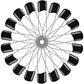50 Pcs Diaper Pins, Plastic Head Safety Pin With Safe Locking Closures (Black)