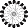 50 Pcs Diaper Pins, Plastic Head Safety Pin With Safe Locking Closures (Black)