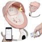 Baby Swing for Infants to Toddler Portable Babies Swing Timing Function 5 Swing Speeds Bluetooth Touch Screen Music Speaker with