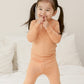 Vaenait Kids Toddler Long Sleeve Sleepwear Pajamas 2Pcs Set Modal Milkorange Jm