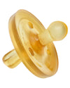 Newborn Pacifier- Shorter Nipple Less Gagging - Small Preemie (0-6 Mos) - Breastfed Babies - 100% Natural Rubber - Bpa-Free - Ha