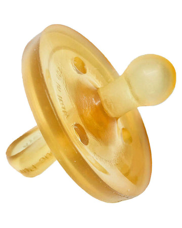 Newborn Pacifier- Shorter Nipple Less Gagging - Small Preemie (0-6 Mos) - Breastfed Babies - 100% Natural Rubber - Bpa-Free - Ha