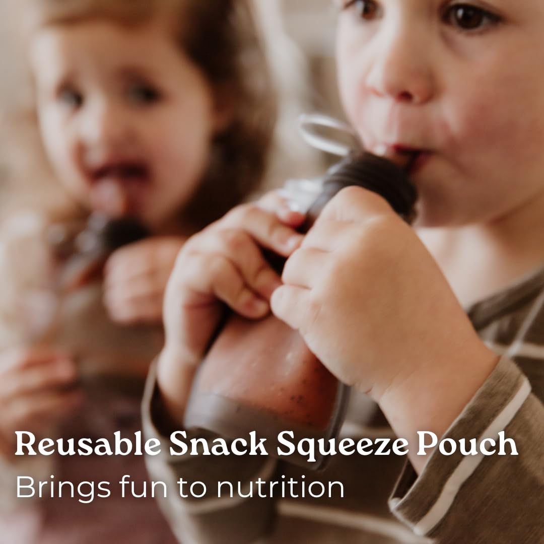 Haakaa Silicone Yummy Pouch (4.5 Oz) - Reusable Snack Pouch For Babies/Toddlers/Kids - Leak-Proof, Food-Grade Silicone: Freezer