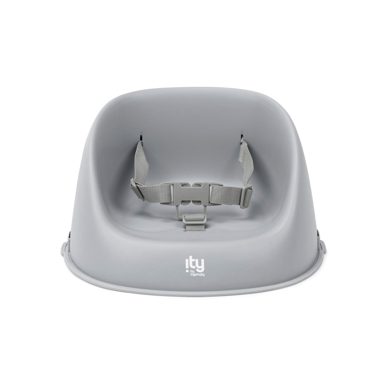 Ingenuity: ity by Ingenuity My Spot Easy-Clean Baby Booster Feeding Chair, 3-Point Harness, Washable Removable Straps - Grey, Us