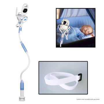 FlexxiCam | Universal Baby Monitor Holder with Velcro Strap | Flexible Baby Camera Mount Shelf | No Drilling | A Safer Monitor S