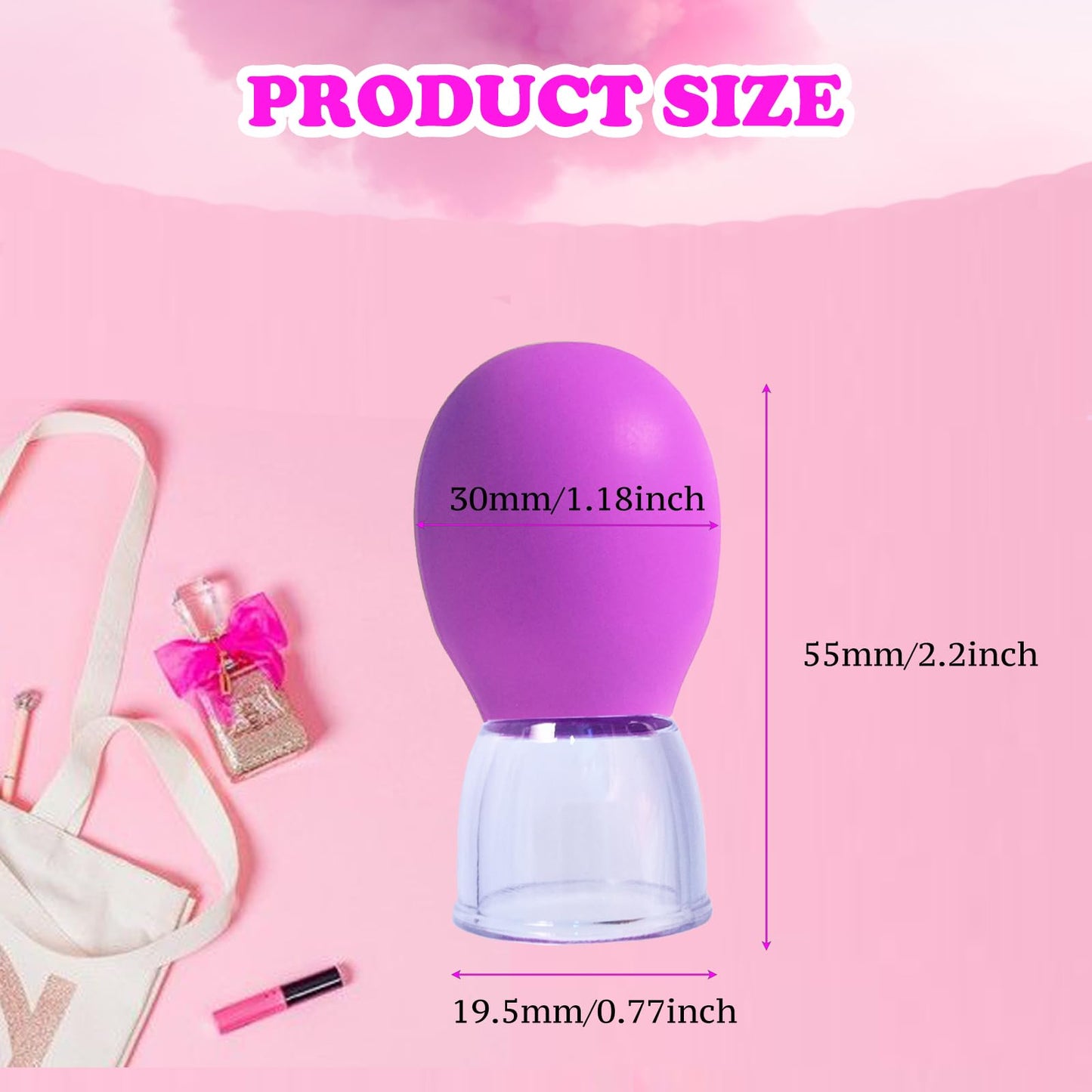 Jesakmie 2 Pair Nipple Play Nipple Corector For Flat Or Inverted Nipples, Portable Nipple Suckers Vacuum Suction Cupping Device,