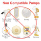 Maymom Myfit Flange Set, Two-Piece Breast Shield (24Mm Medium) Connector Valve Membrane Compatible With Medela Breast Pumps (Pum