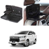 Oshotto (FT02) Car Backseat Food Travel Dining Meal & Snaks Tray & Cup Holder Compatible with Toyota Innova Crysta (Black)  1 