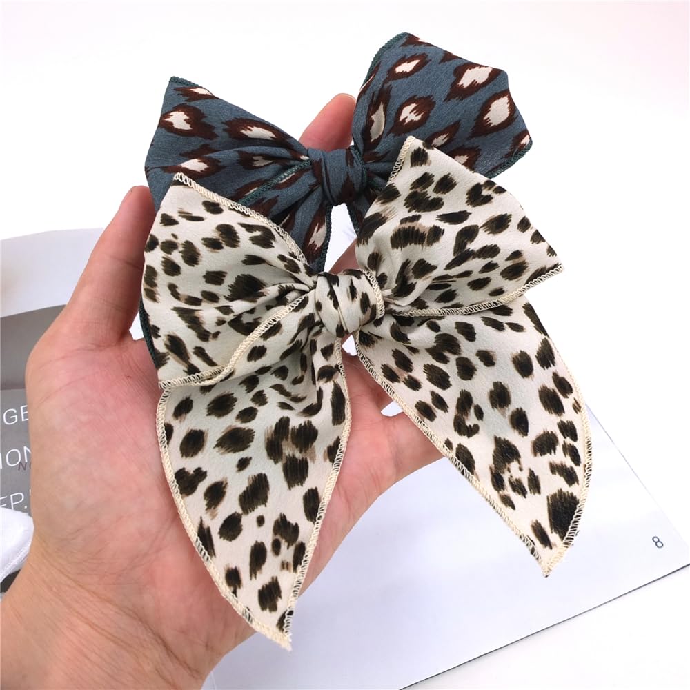 Pack Of 4 Gorgeous Fable Bow Hair Clips For Girls Women Linen Hair Bow Alligator Clips Toddler Baby Mom Young Girl Hair Accessor