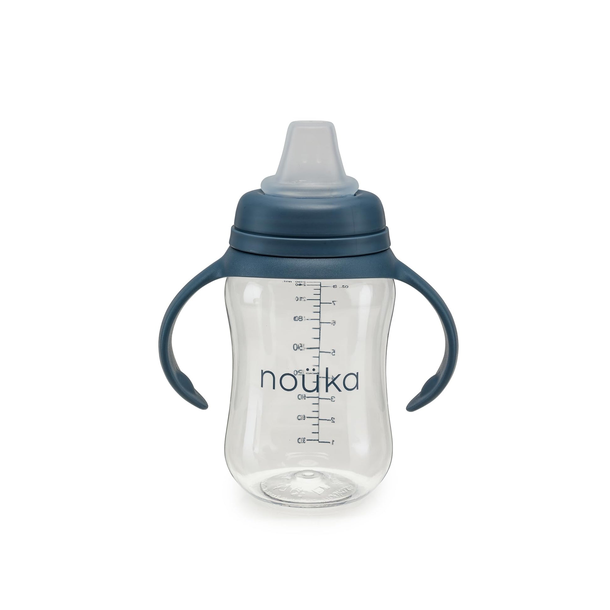 Nouka Soft Spout Tritan Sippy Cup | Leak Proof And Easy Grip | Removable Handles | Bloom