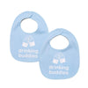 Drinking Buddies Unisex Bibs - Twins Baby Bibs For Boys And Girls