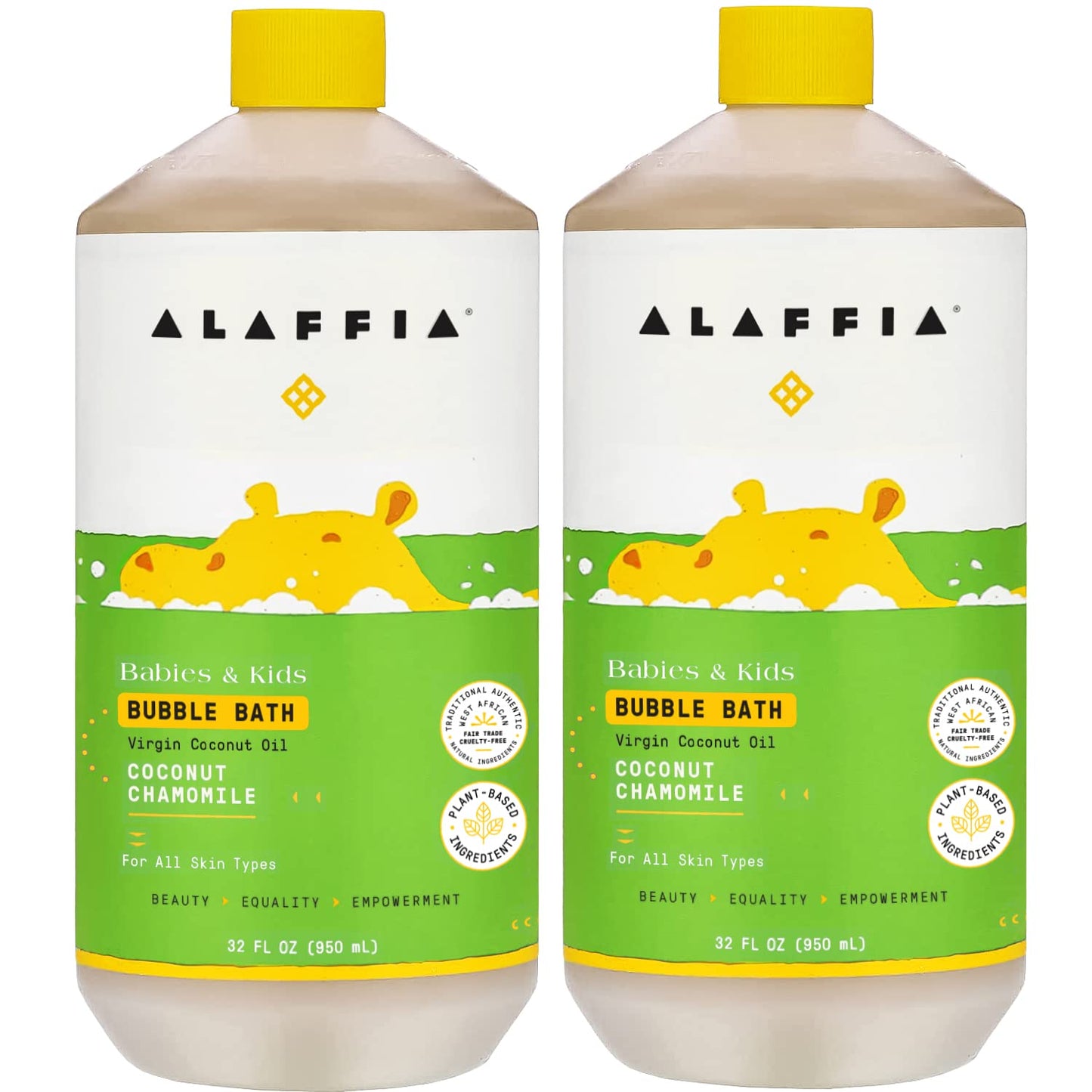 Alaffia Babies And Kids Bubble Bath, Gentle Baby Essentials For Delicate Skin, Cleansing & Calming Bubbles, Plant Based Formula,