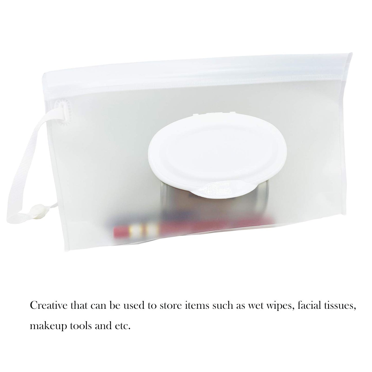 Voongor Portable Refillable Wet Wipe Pouch, Reusable Travel Wipes Holder & Case, Lightweight Flushable Diaper Wipes Container Fo