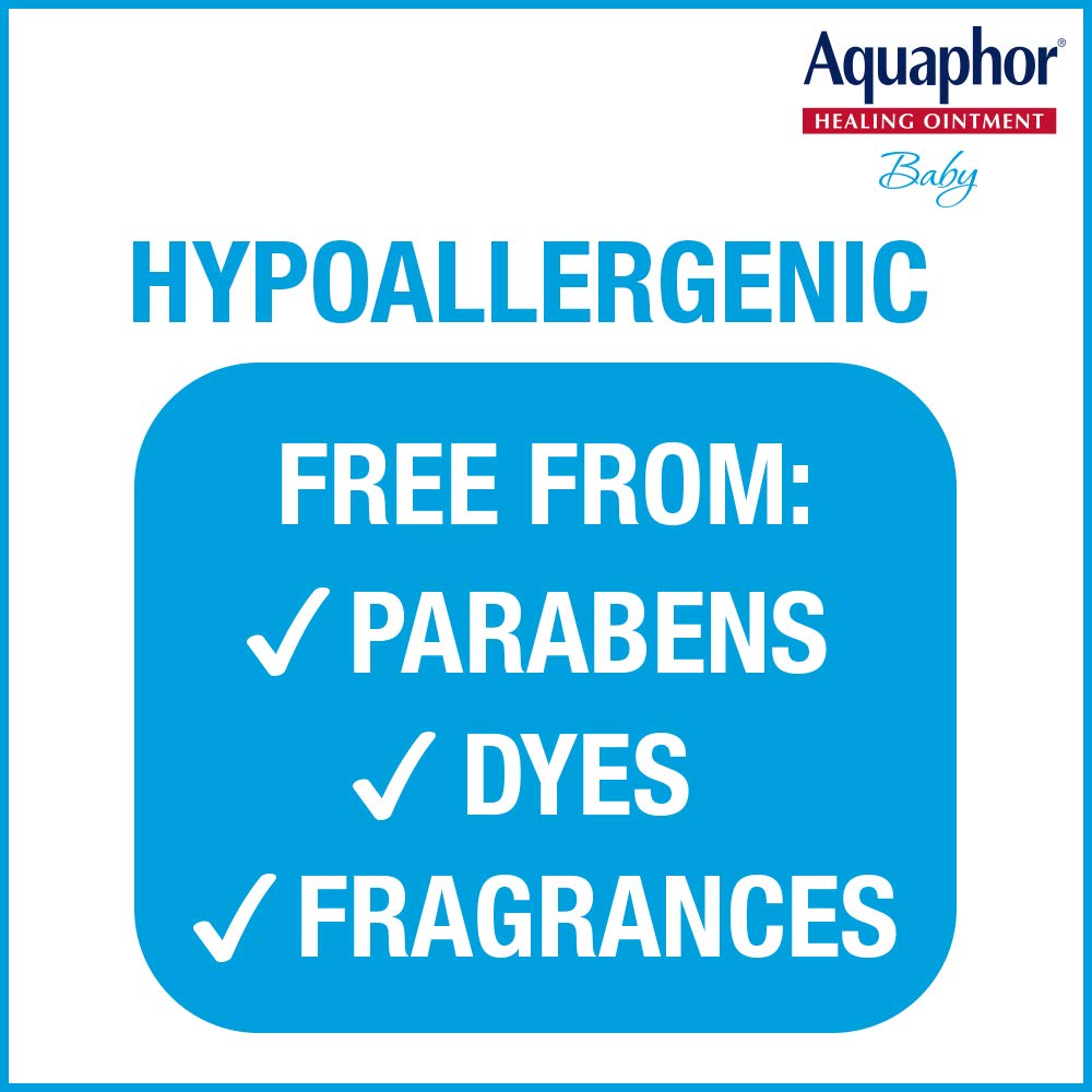 Aquaphor Baby Healing Ointment (14 Oz) + 3-In-1 Diaper Rash Cream (3.5 Oz), Hypoallergenic And Fragrance Free Skin Care Set For
