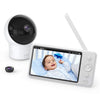 eufy Security Spaceview Video Baby Monitor E110 with Camera and Audio, Security Camera, 720p HD Resolution, Night Vision, 5 Disp