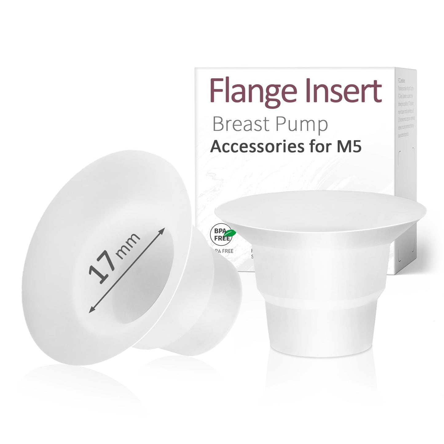 Mompmuir 17Mm Flange Insert Compatible With Momcozy M5, Only Suitable For Use With The Momcozy M5 Wearable Breast Pump, Not Orig