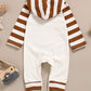 Tuemos Thanksgiving Baby Boy Outfit Everyone Thankful For Me Romper Stripe Hoodie Jumpsuit Newborn Thanksgiving Outfit Boy