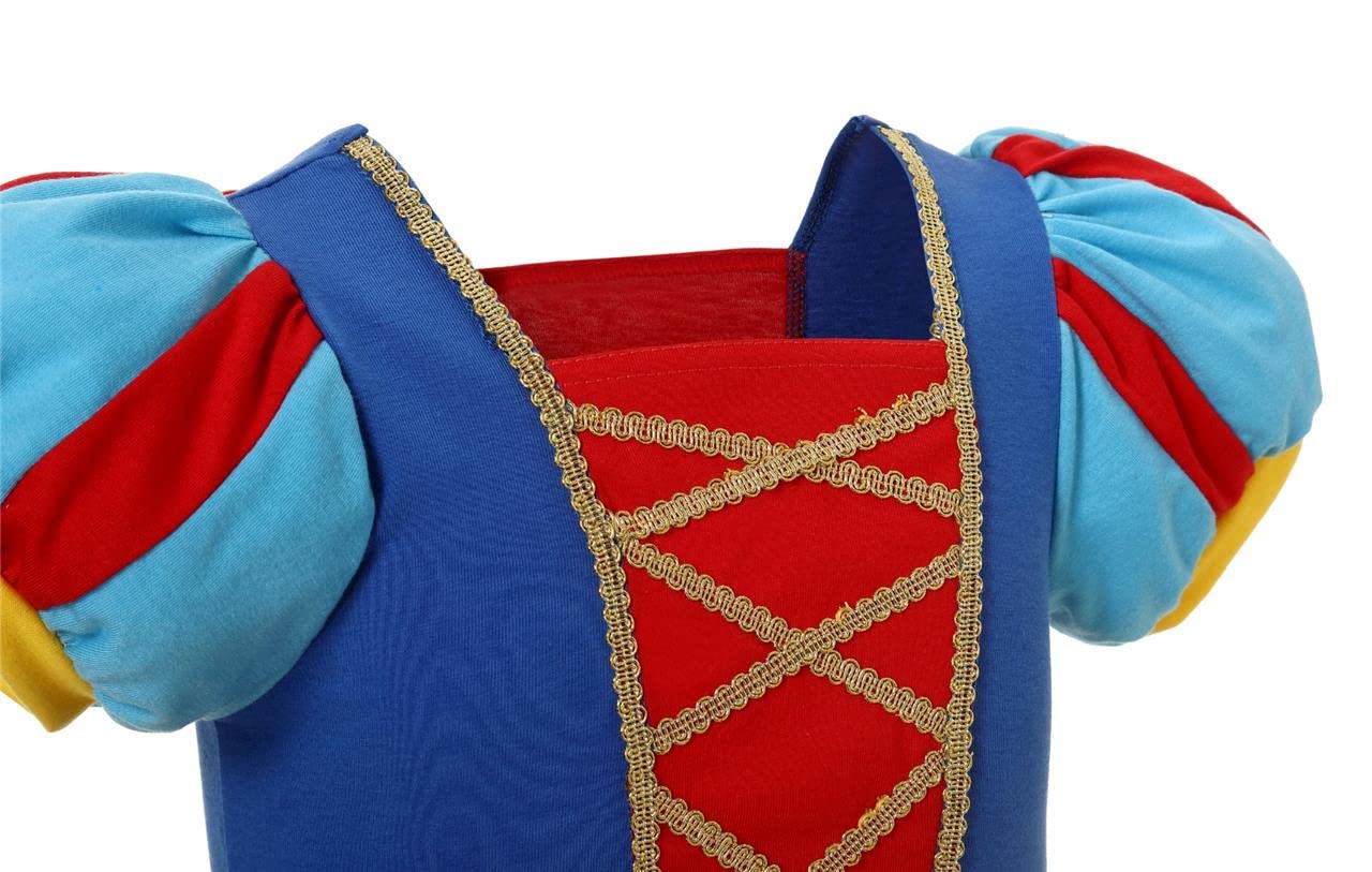 Dressy Daisy Little Girls Cotton Princess Dress Up Clothes For Halloween Birthday Party Everyday Outfit Play Wear Size 8, Yellow