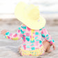 Rufflebutts Baby Girls Upf 50+ Sun Protection Novelty Print Long Sleeve One Piece Rash Guard Swimsuit With Zipper - Ice Cream So