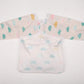 Sigzagor Baby Bib Sleeved Shirt With Pocket 1-3 years old Toddler Painting Drawing (Cloud)