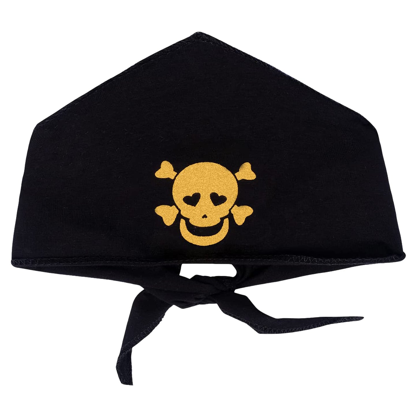 Auggle 3Pc Toddler Baby Girl Outfits Halloween Stripe Skirt Kid Pirate Long Sleeve With Head Scarf (2T)