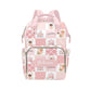 Custom Princess Baby Diaper Bag with Name - Personalized Nursing Travel Tote Backpack for Mom or Dad, Custom Name Baby Daypack G