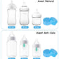 Travel And Storage Bottle Caps Compatible With Avent Baby Bottles, Bottle Lids Replacement, 8 Count, Blue