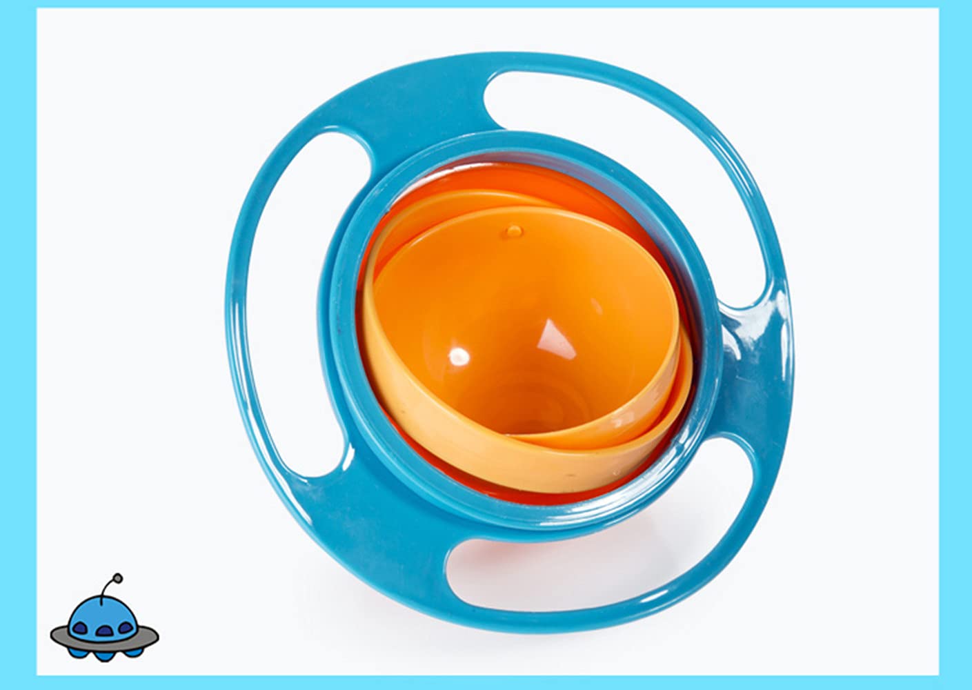 360 Spill Resistant Gyro Bowl With Lid
