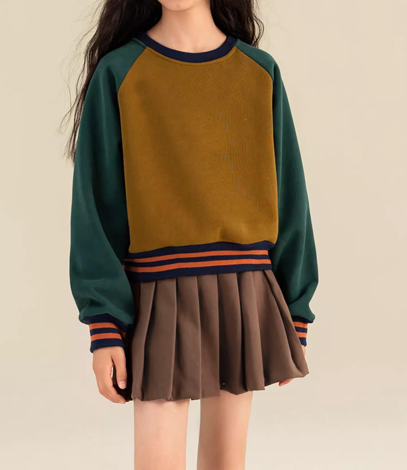 Beautifulfashionlife Girls Pleated Short Pleated Fancy Up Costumes Skirts (M,Dark Brown)
