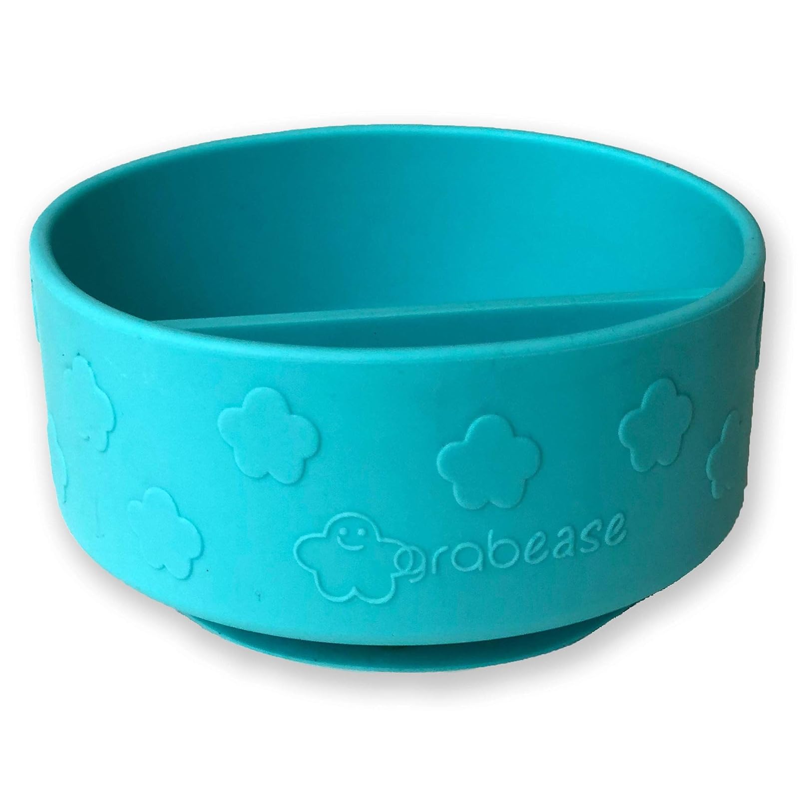 Grabease Baby Bowls Silicone Bowls For Toddler Baby Feeding Divided Bowl, Dishwasher And Sterilizer Safe, Teal