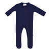 Kyte Baby Soft Bamboo Rayon Footies, Zipper Closure, 0-24 Months (0-3 Months, Navy)