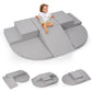 Rinnebbit 6-Piece Foam Climbing Blocks for Toddlers, Baby Climb and Crawl Soft Foam Play Set, Machine Washable Cover, Indoor Act