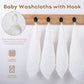 Yoofoss Muslin Baby Washcloths 100% Cotton Face Towels 10 Pack Wash Cloths For Baby 12X12In Soft And Absorbent Baby Wipes (White