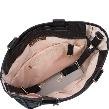 Vilah Bloom Cafe Crossover - Baby Diaper Bag, Whipped Coconut, One Size