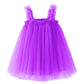Bgfks Layered Tulle Tutu Dress For Toddler Girls,Baby Girl Rainbow Tutu Princess Skirt Set With Flower Headband.(Dark Purple,6 M